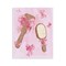 Stupell Industries Lovely Pink Hairbrushes Wall Plaque Design by Ziwei Li